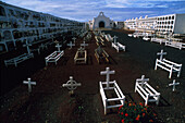 Friedhof von Garafia, im Orden der Insel, La Palma Kanarische Inseln, Spanien