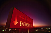 Emergency exit, Hotel Hilton Rome, Italy