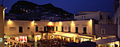 Town square in the evening light, Piazetta Umberto I, City of Capri, Capri, Campania, Italy