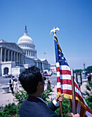 The Capitol & Patriotism, Washington D.C. Columbia, USA
