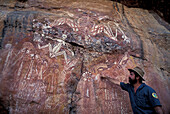 Rock painting, Nourlangie Rock, Kakadu N.P. Northern Territory, Australia