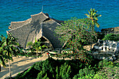The visitor center at the nature reserve on shore of Chumbe island, Zanzibar, Tanzania, Africa
