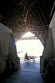 Öko Bungalow für Gaeste, Eco Architecture, Nature Reserve, Chumbe Island, Sansibar, Tansania