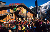 Apres Ski am Mooserwirt, Skihuette, St. Anton am Arlberg Tirol, Oesterreich