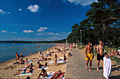 Badeplatz Varamobaden, Strand, Am Vättern See, Nordende Motala Östergötland, Schweden