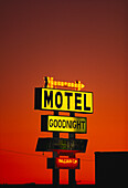 Motel, Goodnight, Canyon suedl. Amarillo Panhandle, Texas, USA
