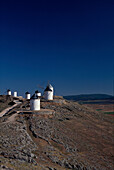 Windmühlen, La Mancha, Kastilien, Spanien