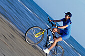 Girl, Biking Beach