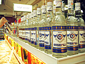 Vodka bottles in Omsk, Siberia, RUS Lifestyle