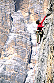 Freeclimbing, Dolomites Italy