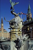 City hall Square, Copenhagen Denmark