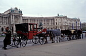 Neue Hofburg, Fiaker, Vienna, Austria Europe