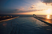 Rockhouse Pool , Sonnenuntergang, Negril Jamaika