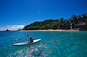 Paddling, Castaway Island Resort Mamanucas, Fiji