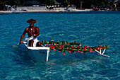 Canoe Paddler, Moana Beachcomber Parkroyal Bora Bora, Franz. Polynesien