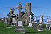 Crosses & Round Tower, Clonmacnoise, Co. Offaly Ireland