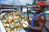 Coconut Hawker, Kingstown, St. Vincent St. Vincent & The Grenadines