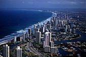 Aerial Photo, Gold Coast, Surfers Paradise Queensland, Australia