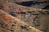 Helicopter in Wittenoom Gorge, Karijini NP WA, Australia