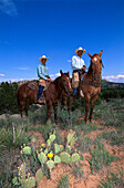 Cowboys on Horses, Palo Duro Canyon State Park-Texas USA