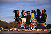 Dancing Girls, Hot Air Balloon Festival, North Island New Zealand