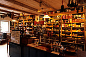 Traditional Shop at Egeskov, Kobman museum, Egeskov Slot Castle, Near Kvarndrup, Fünen, Denmark