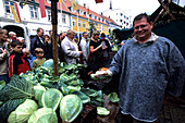 Sausages on Cabbage Plates, Horsens Middelalder Festival, Horsens, Southern Jutland, Denmark