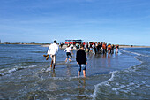 Grenen, die Nordspitze Jütlands und Dänemarks, wo die Nordsee, Skagerrak und der Kattegat zusammenfließen, in der Nähe von Skagen, Nordjütland, Dänemark