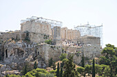 Reconstruction, Parthenon on Acropolis, Athens, Greece