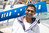Cabin Steward Ravi, Star Flyer, Rhodes, Dodecanese Islands, Greece