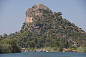 Lycian rock cut tombs of Dalyan, Cliff Tombs, Dalyan River, Antalya, Turkish Riviera, Turkey