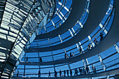 Glaskuppel von Norman Foster, Reichtagsgebäude Berlin, Deutschland