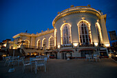 Casino at night, Deauville, Normandy, France