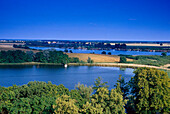 View over lake Mueritz, Mecklenburg Lake District, Mecklenburgische Seenplatte, Mecklenburg Western Pomerania, Germany