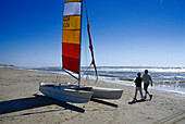 Catamaran on the beach, Bergen aan Zee Netherlands