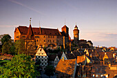 Kaiserburg castle, Nuremberg, Franconia, Bavaria, Germany