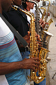 Street musicians, Saxophonists, Salvador Brazil