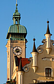 Heilig-Geist-Kirche am Viktualienmarkt, München, Bayern, Deutschland