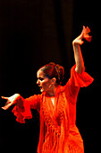 Flamenco dancer, World Flamenco Fair, Seville, Andalusia, Spain