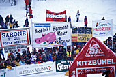 Hahnenkamm-Rennen, Zielraum, Kitzbuehel Tirol, Oesterreich