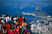 Blick auf Rio, Zuckerhut, Rio de Janeiro Brasilien