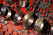 Jewellery at a souk at the old town, Tunis, Tunesia, Africa