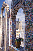 Detail of the Zitouna mosque at the old town, Tunis, Tunesia, Africa