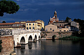 Ponte de Tiberio, Rimini, Adriatic Coast, Italy