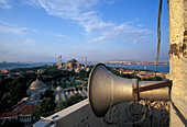 Lautsprecher für Gebete, Blaue Moschee, Sultanahmet, Istanbul, Türkei