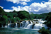 Wasserfälle im Krka Nationalpark, Dalmatien, Kroatien, Europa
