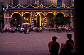 Cafe Patio, Plaza de la Catedral, Old Havana Cuba, Caribbean