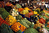 Fruits and vegetables in the market, Antalya, Turkish riviera, Turkey