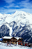 Gampe Alp, Winter mountain landscape, Soelden, Oetztal, Tyrol, Austria