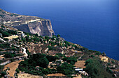 High angle view of Dingli Cliffs, Malta, Europe